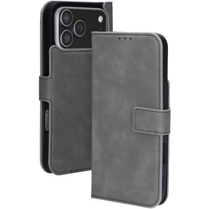 Mobiparts Classic Wallet iPhone 17 Pro Max MagSafe Hülle Klapphülle - Granite Grey