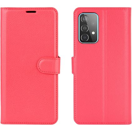 Mobigear Classic Samsung Galaxy A52s 5G Hülle Klapphülle Geldbörse - Rot
