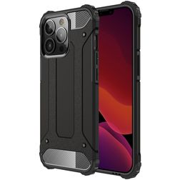 Mobigear Outdoor iPhone 13 Pro Max Hülle Hardcase Backcover Stoßfest - Schwarz