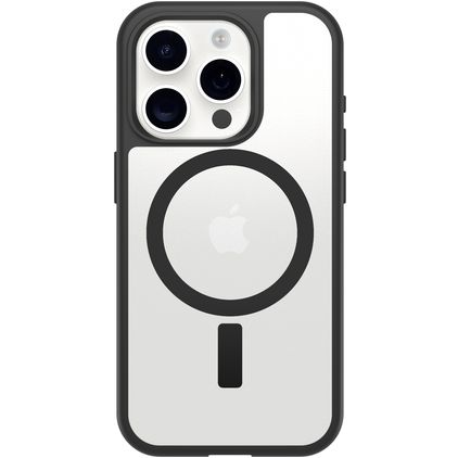 Otterbox React iPhone 16 Pro MagSafe Hülle Hardcase Backcover Stoßfest - Transparent / Schwarz