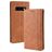 Mobigear Sensation Samsung Galaxy S10 5G Hülle Klapphülle Geldbörse - Cognac