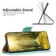 Mobigear Excellent iPhone 16 Pro Hülle Klapphülle Geldbörse - Grün