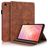 Mobigear Tree Samsung Galaxy Tab S11 Hülle Klapphülle + Stifthalter - Braun