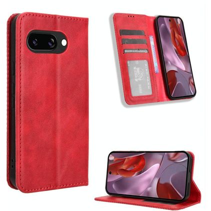 Mobigear Sensation Google Pixel 9a Hülle Klapphülle Geldbörse - Rot