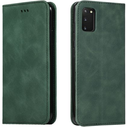 Mobigear Retro Slim Samsung Galaxy S20 Hülle Klapphülle Geldbörse - Grün