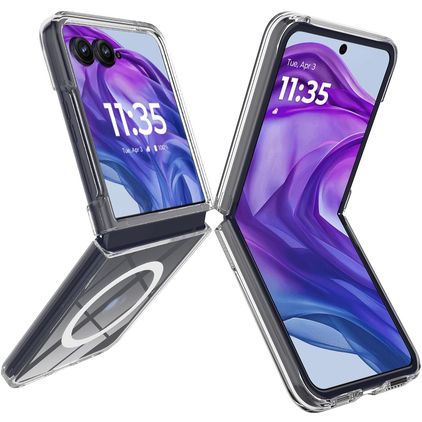 Mobigear Crystal Durchsichtig Motorola Razr 50 Ultra MagSafe Hülle Hardcase Backcover - Transparent