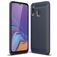 Mobigear Brushed Slim Samsung Galaxy A40 Hülle Flexibles TPU Backcover - Marineblau