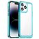 Mobigear Crystal iPhone 14 Pro Hülle Hardcase Backcover - Transparent / Türkis