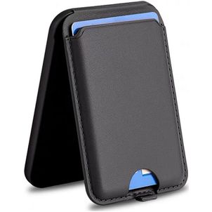 Mobigear Wallet Stand Kartenetui - 3 Karten - MagSafe Kompatibel - Schwarz