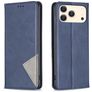 Mobigear Rhombus Slim iPhone 18 Pro Max Hülle Klapphülle - Blau