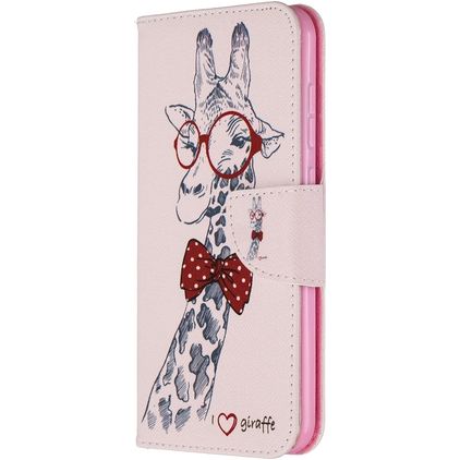 Mobigear Design Nokia 2.3 Hülle Klapphülle Geldbörse - Giraffe