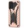 Mobigear Armor Stand Samsung Galaxy A03s Hülle Hardcase Backcover Stoßfest mit Ständer - Roségold