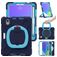 Mobigear RingGuard iPad Mini 6 (2021) Hülle Kunststoff,Silikon Backcover + Stifthalter + Schulterträger + Ständer - Blau