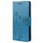 Mobigear Flowers Samsung Galaxy A53 Hülle Klapphülle Geldbörse - Blau