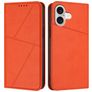Mobigear Frosted Flip iPhone 17 Hülle Klapphülle Geldbörse - Orange