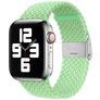 Mobigear Braided Nylon Apple Watch Armband Klappschließe - 42/41/40/38 mm - Limette