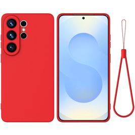 Mobigear Rubber Touch Samsung Galaxy S26 Ultra Silikon Hülle Backcover - Rot