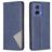 Mobigear Rhombus Slim Motorola Moto G85 Hülle Klapphülle - Blau