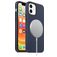 Mobigear Rubber Touch iPhone 12 Mini Silikon MagSafe Hülle Backcover - Marineblau