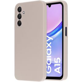 Mobiparts Samsung Galaxy A15 Silikon Hülle Backcover - Soft Salmon