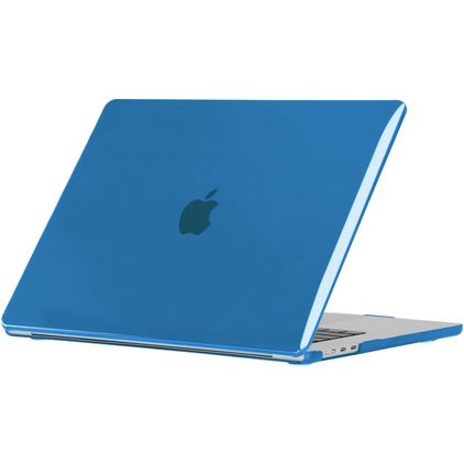 Mobigear Glossy MacBook Air 15 Zoll (2023-2026) Hardcase Hülle MacBook Case - Dunkelblau - Model A2941 / A3114 / A3241 / A3448