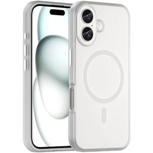 Mobigear Shockproof iPhone 16 MagSafe Hülle Flexibles TPU Backcover - Weiß