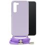 Mobilize Lanyard Gelly Samsung Galaxy S23 Plus Flexibles TPU Handykette - Pastel Purple