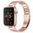 Mobigear Lissabon Edelstahl Apple Watch Armband Faltschließe - 42/41/40/38 mm - Roségold
