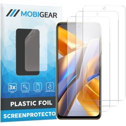 Mobigear POCO M5s Displayschutz Schutzfolie - Hüllenfreundlich (3er Pack)
