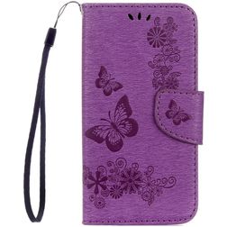 Mobigear Butterfly Samsung Galaxy S8 Hülle Klapphülle Geldbörse - Lila