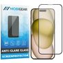 Mobigear Premium iPhone 15 Panzerglas Gehärtetes Glas Displayschutz Anti-Glare - Hüllenfreundlich - Schwarz