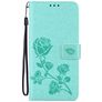 Mobigear Roses HONOR 50 Lite Hülle Klapphülle Geldbörse - Grün