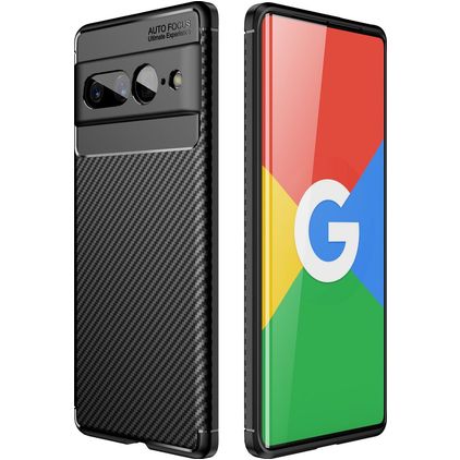 Mobigear Racing Google Pixel 7 Pro Hülle Flexibles TPU Backcover - Schwarz
