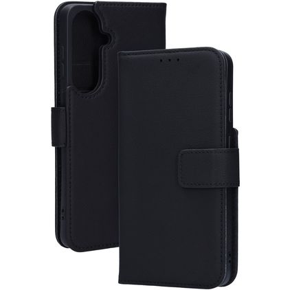 Mobiparts Wallet Samsung Galaxy S26 Plus Hülle Echtes Leder Klapphülle Geldbörse - Schwarz