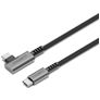 Cygnett Angled Braided USB-C auf USB-C Kabel 1 Meter - Schwarz