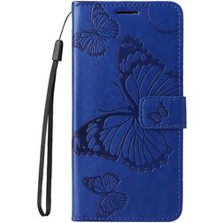 Mobigear Butterfly HONOR 200 Lite Klapphülle Portemonnaie - Blau
