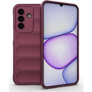 Mobigear Bumpy Samsung Galaxy A27 Hülle Flexibles TPU Backcover - Wine Red