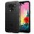 Mobigear Rugged Shield LG K50s Hülle Flexibles TPU Backcover Stoßfest - Schwarz