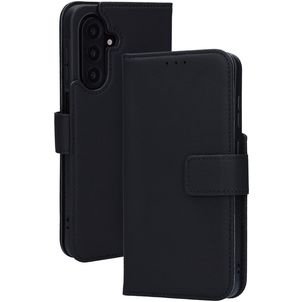 Mobiparts Wallet Samsung Galaxy A17 Hülle Echtes Leder Klapphülle Geldbörse - Schwarz