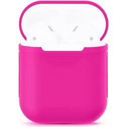 Mobigear Colors Apple AirPods 1 Hülle Flexibles Silikon - Magenta