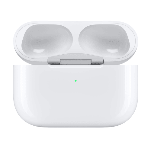 Text auf dem Ladecase für AirPods und AirPods Pro