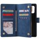 Mobigear Zipper Samsung Galaxy S10 Lite Hülle Klapphülle Geldbörse - Blau