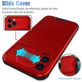 Mobigear Cam Slide iPhone 14 Plus Hülle Hardcase Backcover mit Kamera Slider - Rot