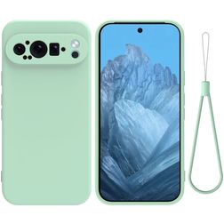 Mobigear Colors Google Pixel 9 Pro Hülle Flexibles TPU Backcover - Grün