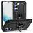 Mobigear Armor Ring Samsung Galaxy S23 Hülle Hardcase Backcover Stoßfest mit Ringhalter - Schwarz