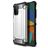 Mobigear Outdoor Samsung Galaxy A03s Hülle Hardcase Backcover Stoßfest - Silber