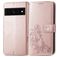 Mobigear Clover Google Pixel 7 Hülle Klapphülle Geldbörse - Roségold