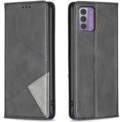 Mobigear Rhombus Slim Nokia G42 Hülle Klapphülle - Schwarz