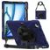 Mobigear SureGrip XGuard iPad Air 13 Zoll (2025) Hülle Kunststoff,Silikon Backcover + Stifthalter + Schulterträger + Ständer - Marineblau
