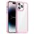 Mobigear Crystal iPhone 14 Pro Max Hülle Hardcase Backcover - Transparent / Pink